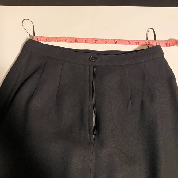 VINTAGE Jacqueline Ferrar 2 Piece Black Pencil Skirt Suit ~Style 40312 Size 10/6 - Picture 9 of 16